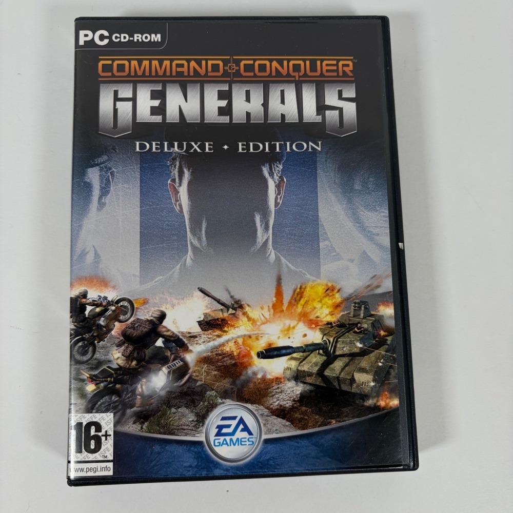 Command & Conquer Generals Deluxe Edition PC CD-ROM EA Games Zero Hour 4-Disc